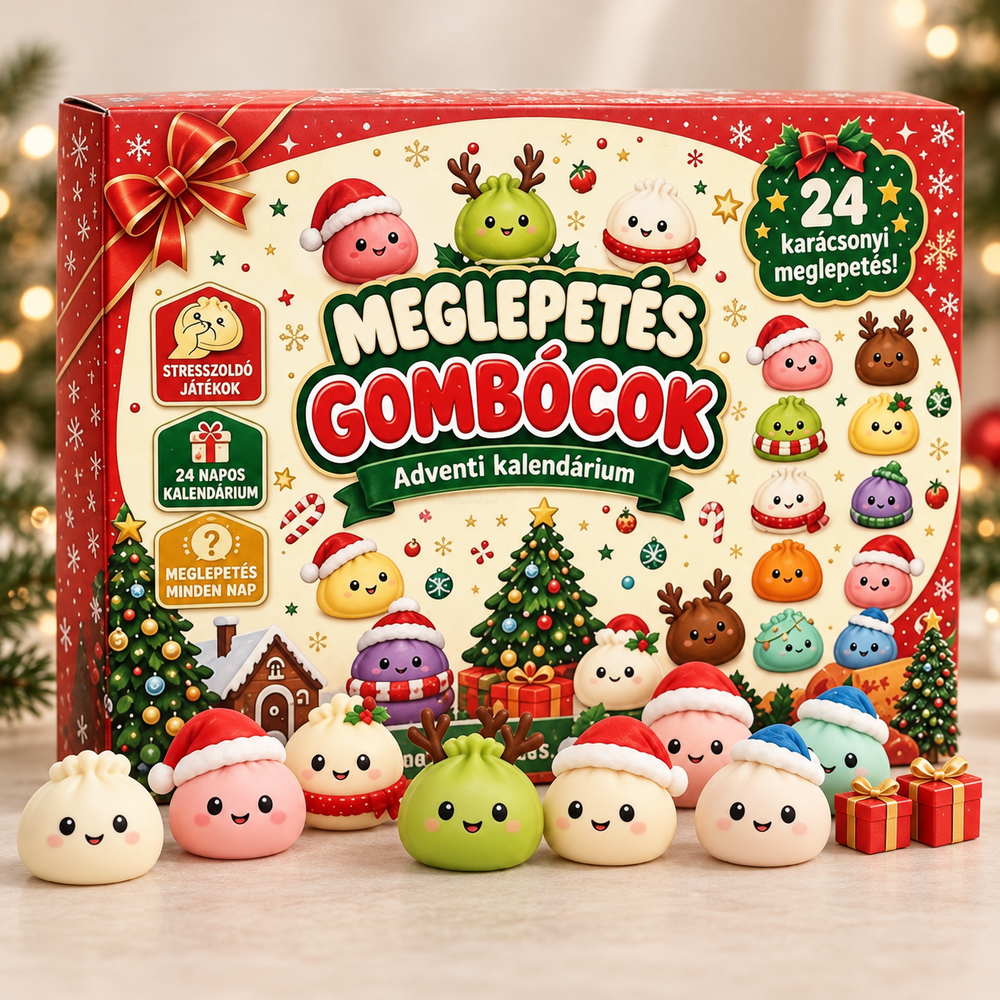 Karácsonyi Adventi Squishy Kalendárium